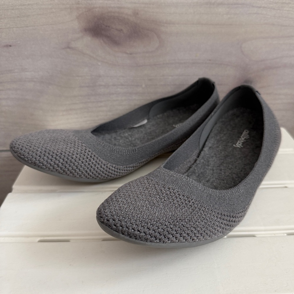 Allbirds TB Tree Breezers Ballet Flats Womens Sz 10 Grey Comfort Slip On Shoes